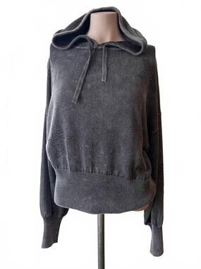 NEW WISPR women's ida hot fix star hoodie in black